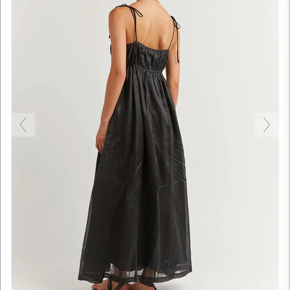 NWT DISSH Linen Maxi Dress - Picture 3 of 8